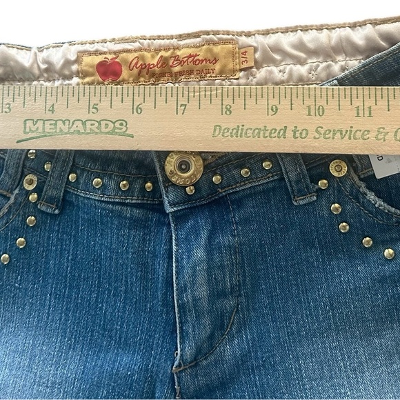 Apple Bottoms Blue Denim with Stud Accents size 3/4 - Picture 5 of 5